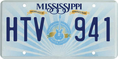 MS license plate HTV941