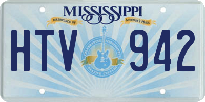 MS license plate HTV942