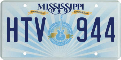 MS license plate HTV944