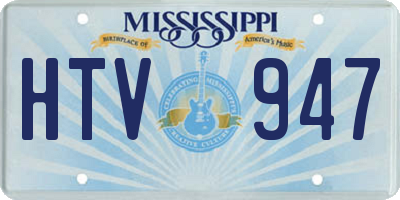 MS license plate HTV947