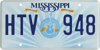 MS license plate HTV948