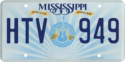 MS license plate HTV949