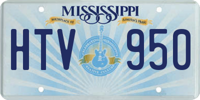 MS license plate HTV950