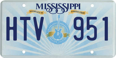 MS license plate HTV951