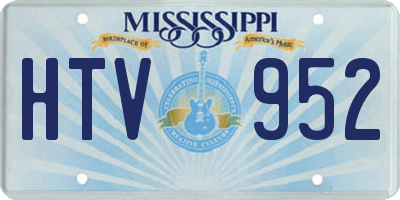 MS license plate HTV952