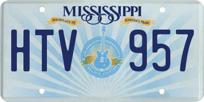 MS license plate HTV957