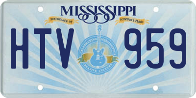 MS license plate HTV959
