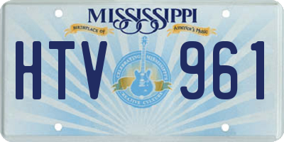 MS license plate HTV961