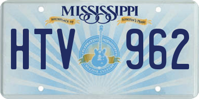 MS license plate HTV962