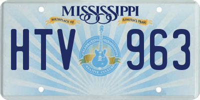 MS license plate HTV963