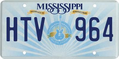 MS license plate HTV964