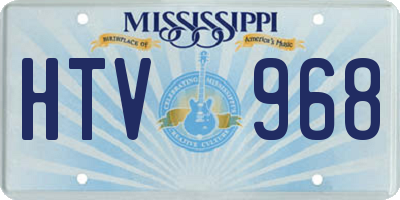 MS license plate HTV968