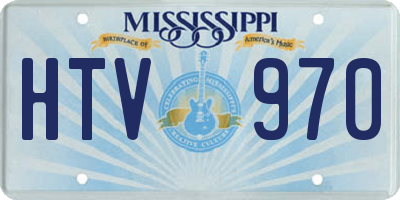 MS license plate HTV970