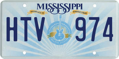 MS license plate HTV974
