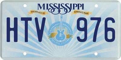 MS license plate HTV976