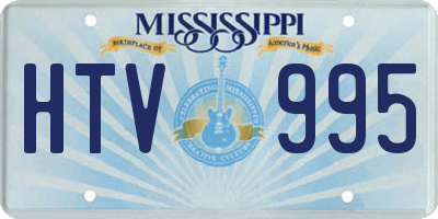 MS license plate HTV995