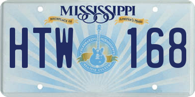 MS license plate HTW168