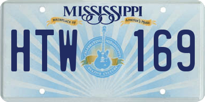 MS license plate HTW169