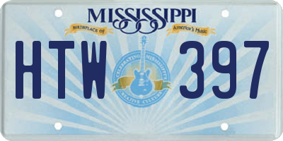 MS license plate HTW397