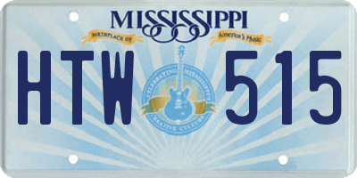 MS license plate HTW515