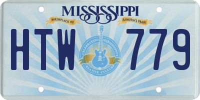 MS license plate HTW779