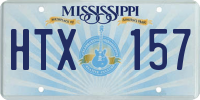 MS license plate HTX157