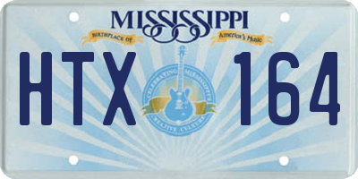 MS license plate HTX164