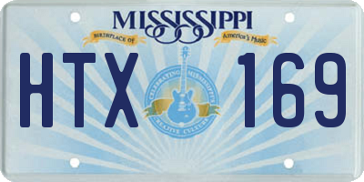 MS license plate HTX169