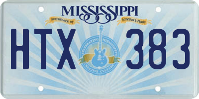 MS license plate HTX383