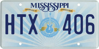 MS license plate HTX406
