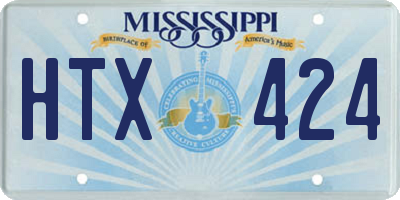 MS license plate HTX424
