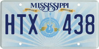 MS license plate HTX438