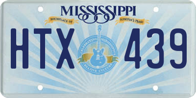 MS license plate HTX439