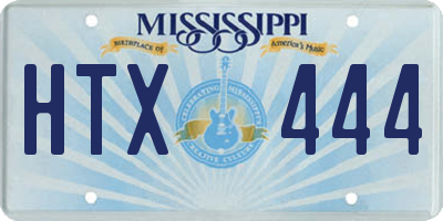 MS license plate HTX444