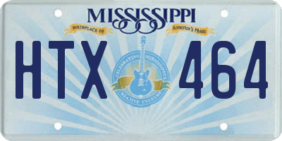 MS license plate HTX464