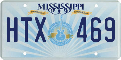 MS license plate HTX469