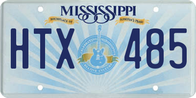MS license plate HTX485