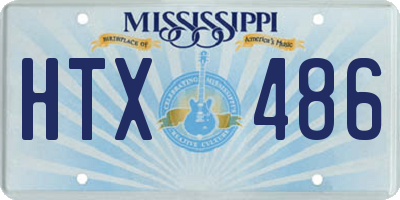 MS license plate HTX486