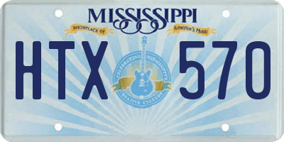 MS license plate HTX570
