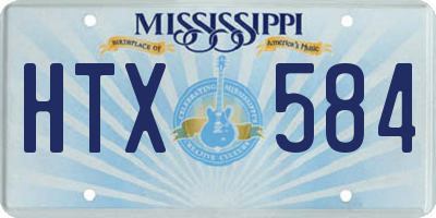 MS license plate HTX584