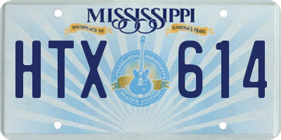 MS license plate HTX614