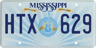 MS license plate HTX629