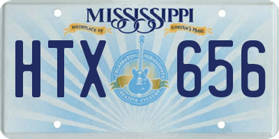 MS license plate HTX656