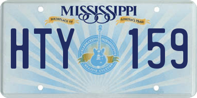 MS license plate HTY159