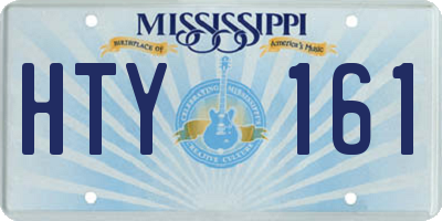 MS license plate HTY161