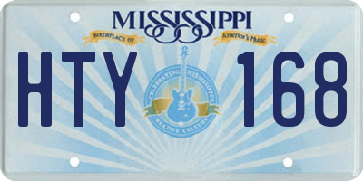 MS license plate HTY168