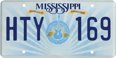 MS license plate HTY169
