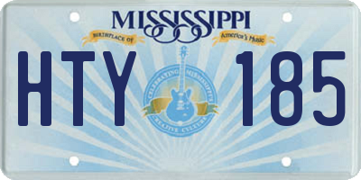 MS license plate HTY185
