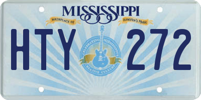 MS license plate HTY272