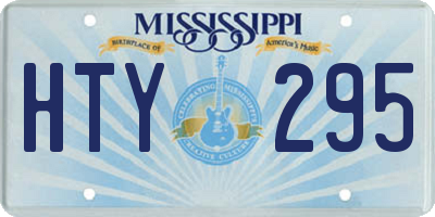MS license plate HTY295